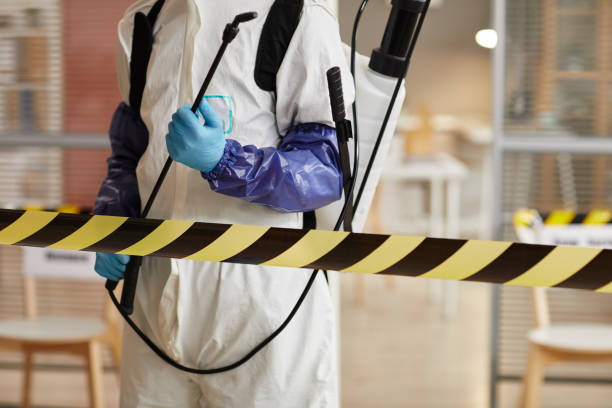 Professional Biohazard Cleanup technician working in Hampton Falls, NH